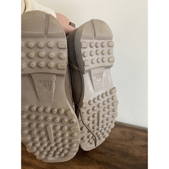 SOREL Caribou Mod Chukka Boots Mens Suede & Nylon Rain Boot Waterproof 8.5 Fungi - Picture 9 of 9